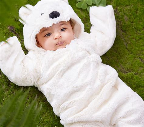 Easy diy polar bear costume #halloweenkids #kidshalloween #diycostumes #polarbearcostume #kidshalloweencostume #halloweencostumekids. Baby Polar Bear Costume | Pottery Barn Kids