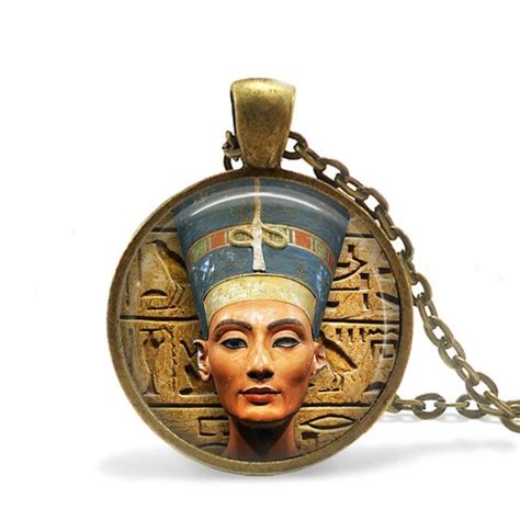 Nefertiti Pendant Nefertiti Necklace Queen Nefertiti Etsy
