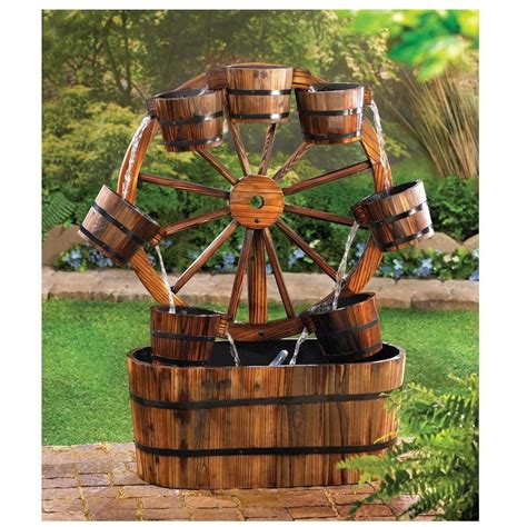 Wagon Wheel Outdoor Water Fountain Product Description Add Some