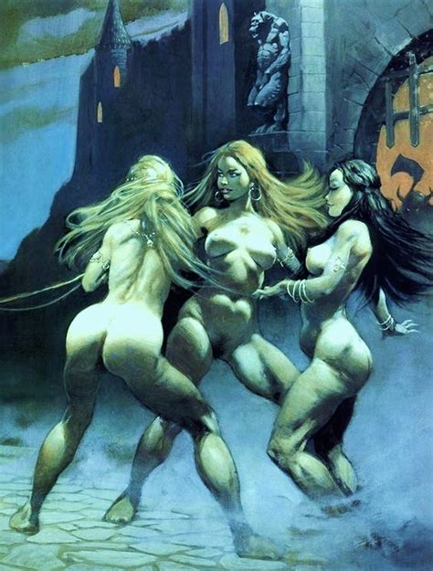 Three Witch S Nude In Red Raven S Collectionneur Comic Art Gallery Room
