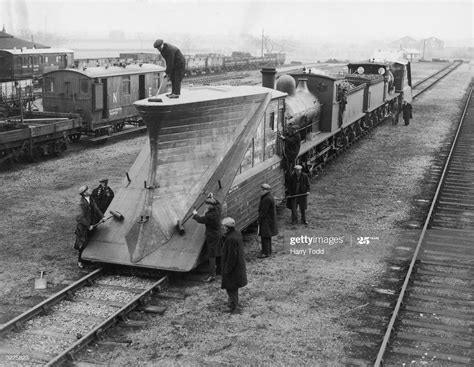 23rd November 1936 Snow Plough Attached To An Lner Locomotive Snow