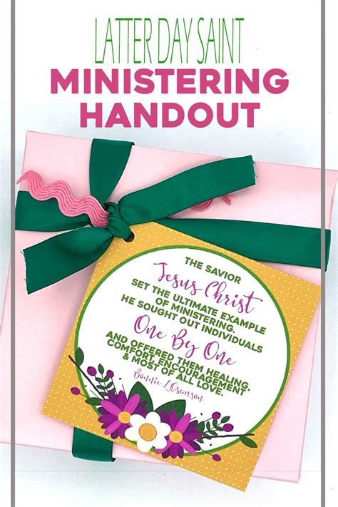 Ministering Printable Tags Or Handouts Perfect To Handout At