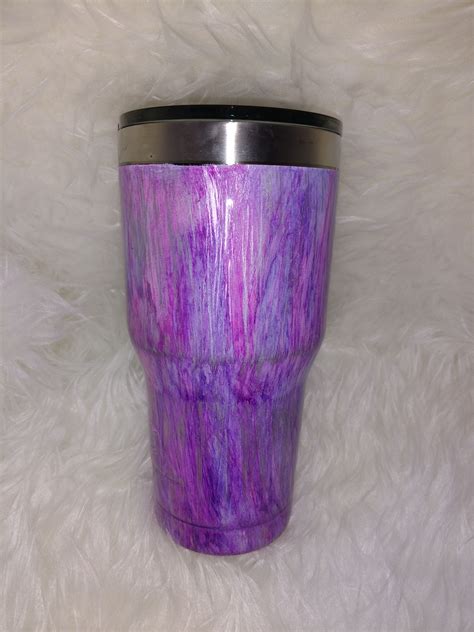 Here is some inspiration for y'all. Purple wood grain inspired tumbler. | Unique items ...