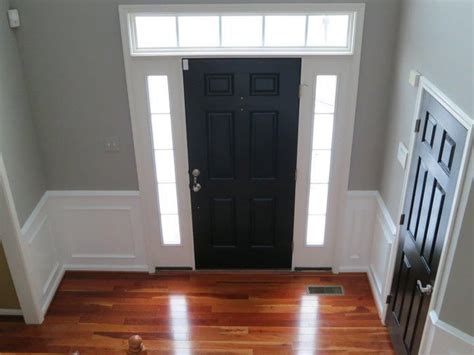 Painting doors black transforms the space! Door-tricorn black by Sherwin Williams Walls-wood smoke by ...