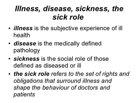 Sociology Of Health And Illness