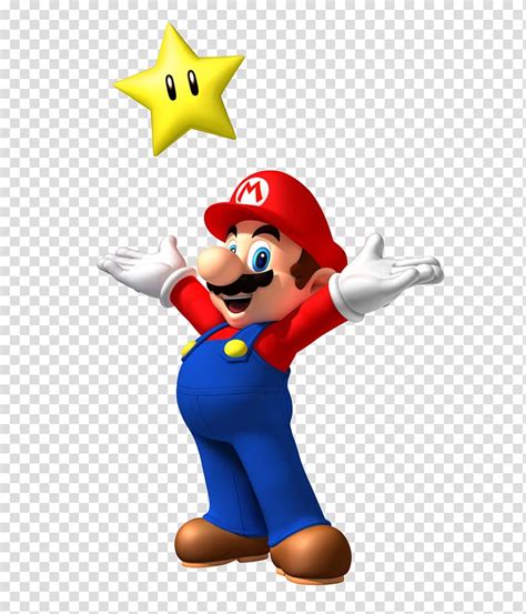 Super Mario With Yellow Star Illustration Super Mario Bros New Super