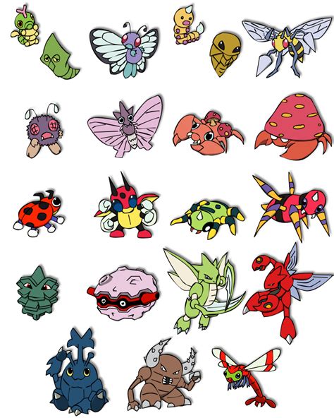 Slashcasual All Bug Type Pokemon