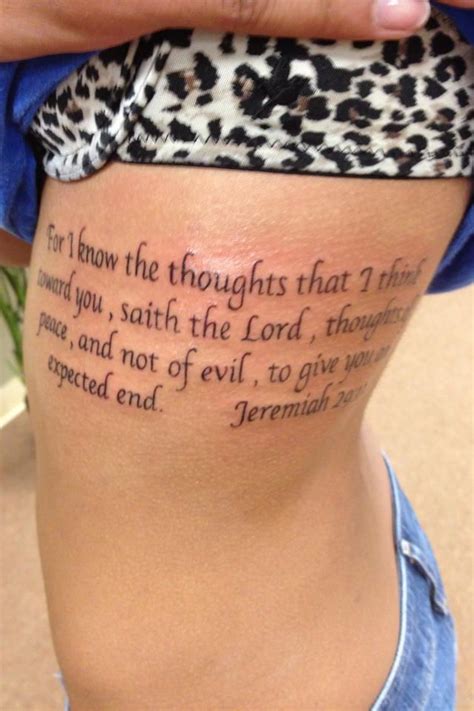 Jeremiah 29 11 Tattoo Ribs