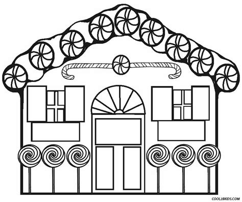 printable gingerbread house coloring pages  kids