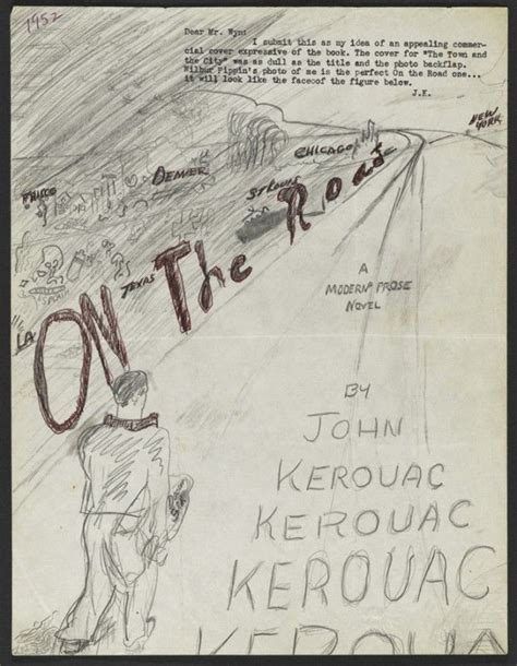 Jack Kerouac To His Publisher 1952 His Proposed Cover Design For On