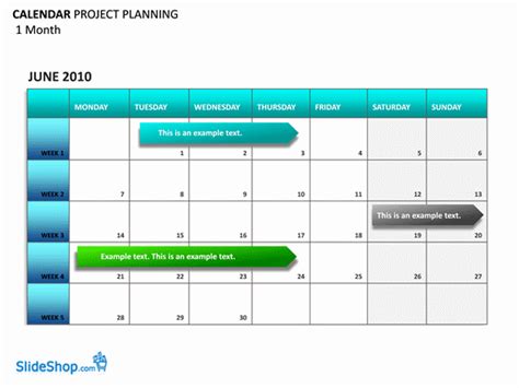 Project Planning Calendar Planners Templates