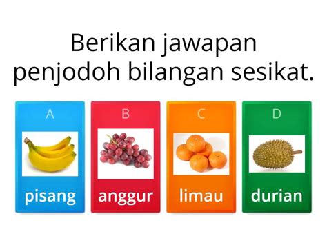 Penjodoh bilangan. - Kuiz