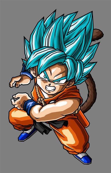 Dragon ball's famous super saiyan 3 form is much more than long hair and no eyebrows. Kid Goku SSGSS by hsvhrt on DeviantArt