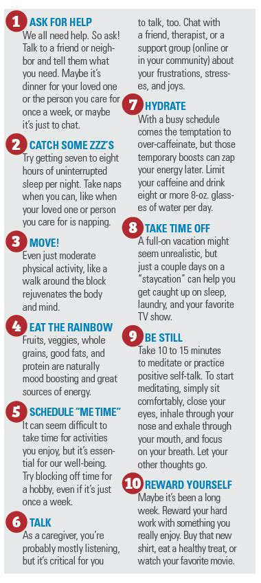 Thrive 10 Self Care Tips For Caregivers