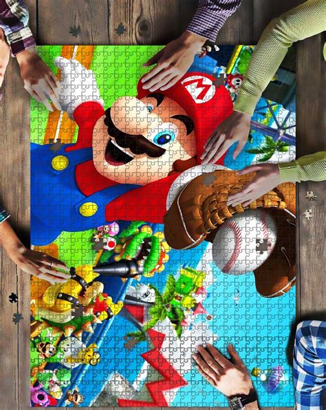 Super Mario Baseball Mock Jigsaw Puzzle Kid Toys In 500 Pieces 1000