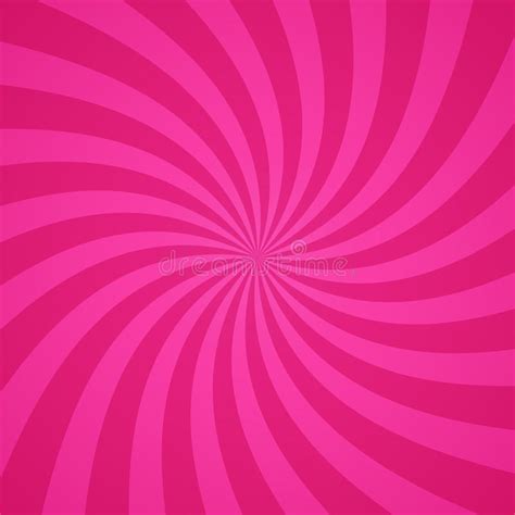 Swirling Radial Pink Pattern Background Vector Illustration Stock