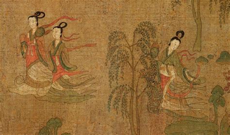 东晋-顾恺之的《洛神赋图》-chinese-art,-chinese-painting,-chinese-patterns