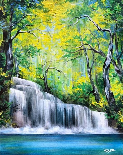 Nature Painting Full Of Life By Vesna Delevska Canvas Painting
