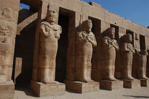 egypt ancient archeology luxor karnak temple monuments columns historical sculpture