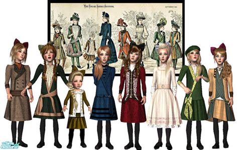 The Sims Resource Victorian Dresses From The Ladies Journal