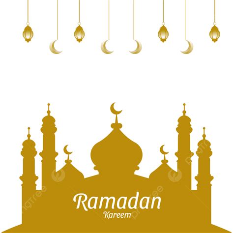 Gambar Lentera Islam Dan Bulan Sabit Ramadan Kareem Png Ramadan