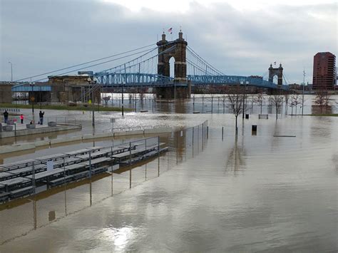 Flood Waters Close Central Ohio Roads Inundate Cincinnati