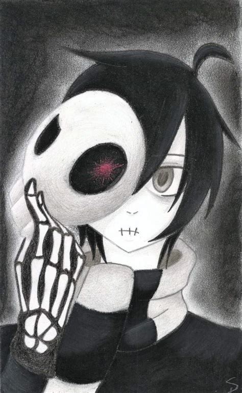 Dark Skeleton Anime Boy Drawing Amino