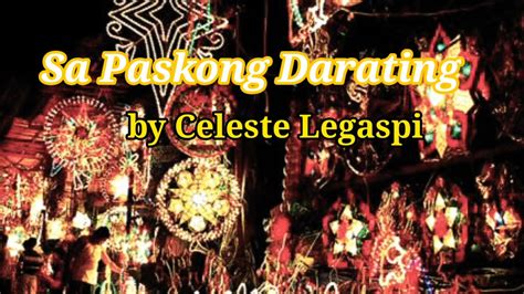 Sa Paskong Darating By Celeste Legaspi Lyrics Youtube