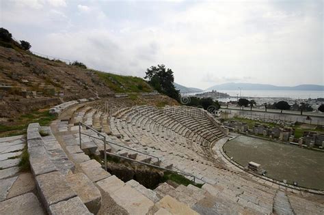 The Theater Of Ancient Halicarnassus In Bodrum Turkey Stock Image