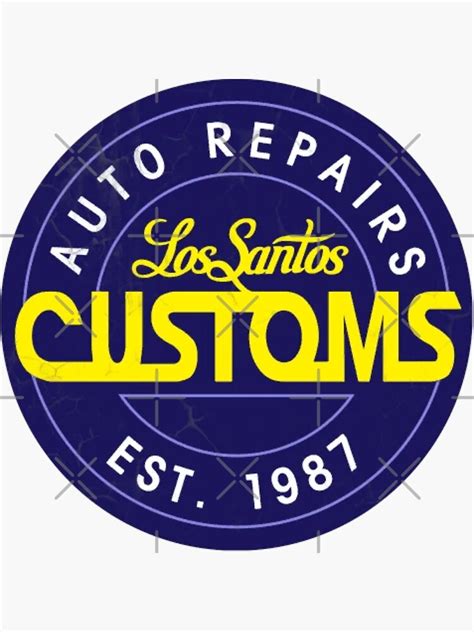 Los Santos Custom Sticker For Sale By Binco Store Redbubble