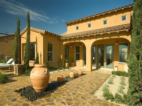 Tuscan Style Home Landscaping Ideas Front Yards Lrg Plans House Floor