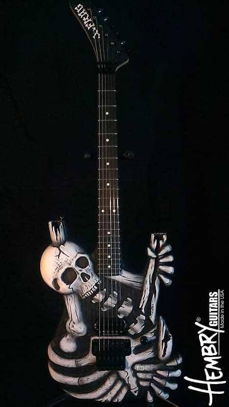 Hembry Skull And Bones Guitar For George Lynch Mom Fans Reverb