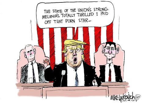 Drawn To The News 12 Cartoons On Trumps First State Of The Union