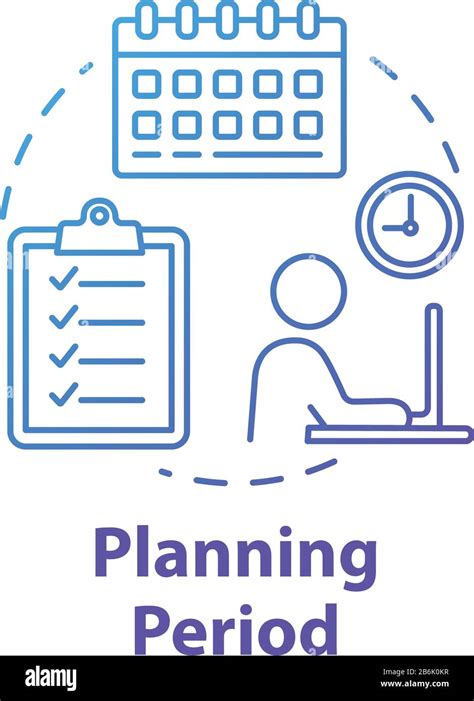 Planning Period Concept Icon Career Objective Self Building