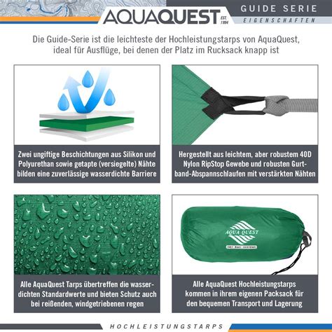 3x3 6x4 Green Or Olive Drab 3x2 Aqua Quest Guide Tarp 100 Waterproof Ultralight Ripstop