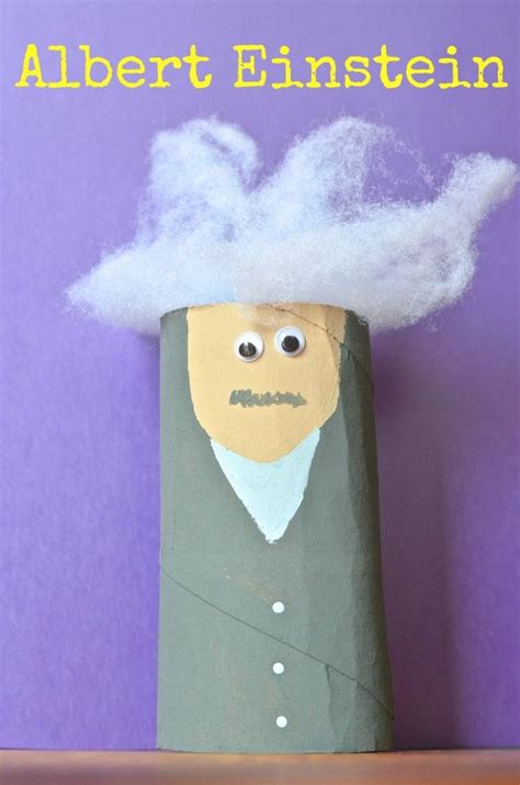Albert Einstein Toilet Paper Tube Kids Craft Perfect For Science