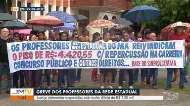 JMTV ª Edição Justiça determina suspensão da greve dos professores no MA Globoplay
