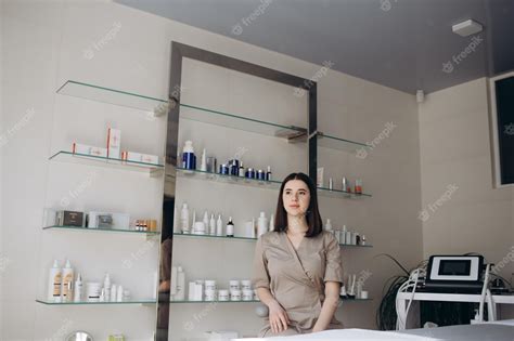 Premium Photo Woman Beautician Doctor At Work In Spa Center Portrait Of A Young Female