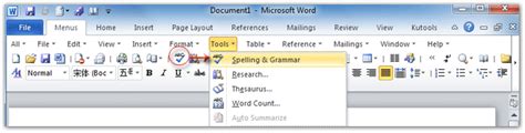 Before we run the spelling and grammar check, we'll look at how to include or exclude. Where is Spelling Check in Office 2007, 2010, 2013 and 365