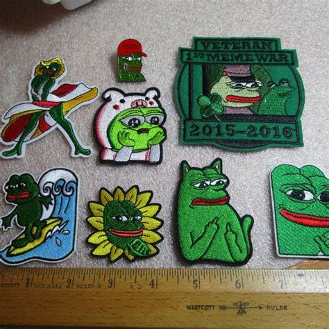 Accessories 7 Iron On Patches 1 Enamel Pin Pepe The Frog With A Maga