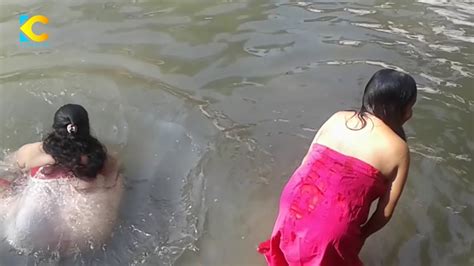 holy bath of nepali womean unseen and wild sali nadi nepal youtube