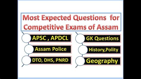 Important Assam Gk For Apsc Apdcl Pnrd Dhs Exams Of Assam Youtube