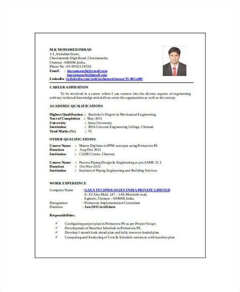 Best mechanical format for fresher pdf for involve some pictures that related each other. 10+ Mechanical Engineering Resume Templates di 2020