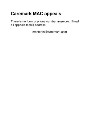 Caremark is a physician practice management (ppm) company in the united states that is a part of the cvs caremark which is an american retailer and health care company. Submit cvs caremark appeal form PDF Forms and Document ...