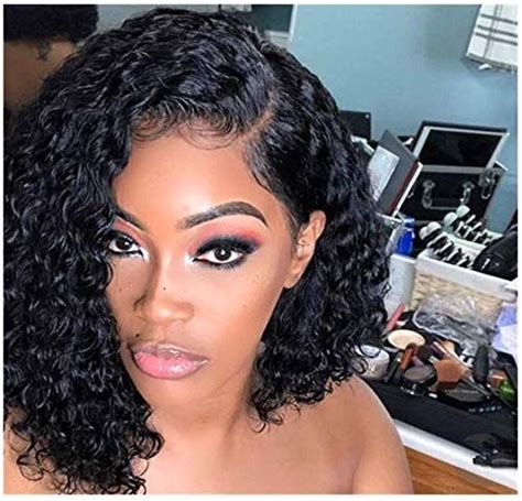 Curly Full Lace Wig Curly Wigs Deep Curly Short Lace Front Wigs Bob
