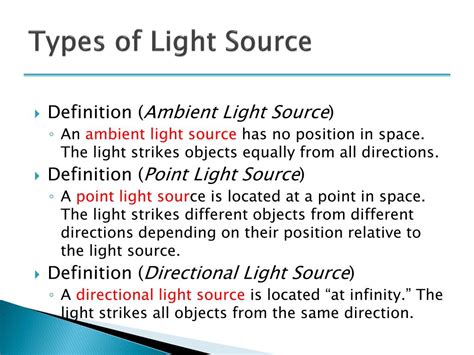 Ppt Light Sources Powerpoint Presentation Free Download Id2524972