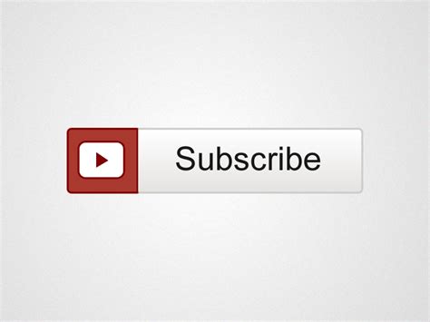 Youtube Subscribe Large Button Png Transparent Background Free