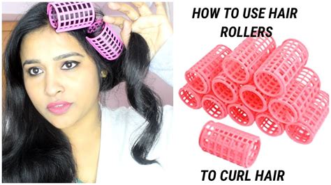 How To Use Hair Roller To Curl Hair At Home Youtube