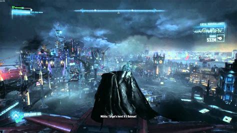 Batman Arkham Knight Flying Drone Take Out And A Grand Escape Youtube