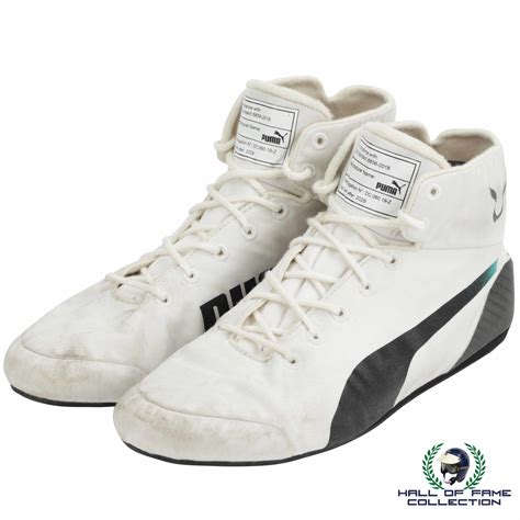 2020 Lewis Hamilton Preseason Used Mercedes Amg Puma F1 Boots Racing Hall Of Fame Collection